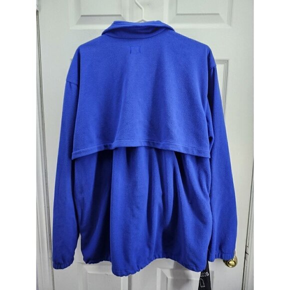 ScottEvest Fleece 1/4 Zip Utility Sweater Blue Mens Size XLarge TEC Pockets - Picture 2 of 11